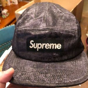 Supreme 5 panel hat rare snakeskin